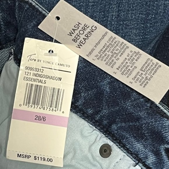 TWO BY VINCE CAMUTO Skinny Jeans Size 28/6 NWT - Picture 14 of 14